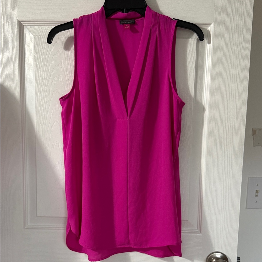 Vince Camuto Fuchsia Sleeveless Blouse